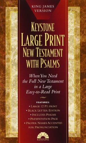 Large Print New Testament with Psalms: King James Version by Bible