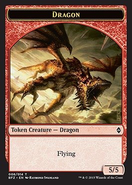 Magic: the Gathering - Dragon Token (008/014) - Battle for Zendikar