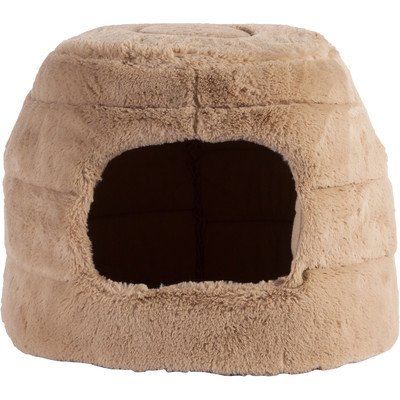 Algopix Similar Product 6 - Pet 2in1 Honeycomb Hut Cuddler in Fur