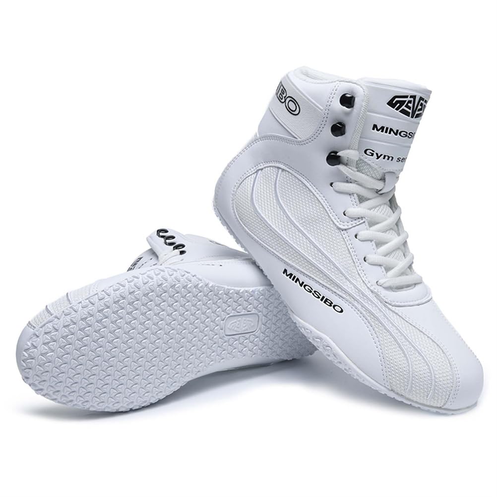 Boxing Shoes For Men Women Lightweight High Top Sneakers Breathable Athletic Sports Training Shoes With High Support_vogvips.com