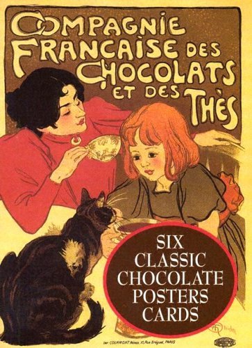 Six Classic Chocolate Posters Cards by Maggie Kate