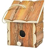 Gardirect Wood Decorative Birdhouse, Hanging Wooden Garden Bird House