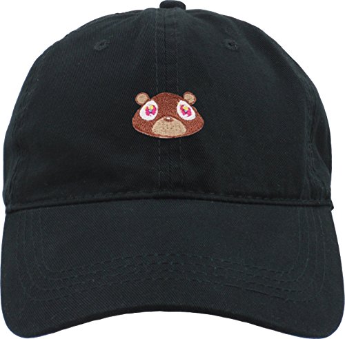 OVOY Funny Bear Print Strapback Dad Hat Adjustable Baseball Cap
