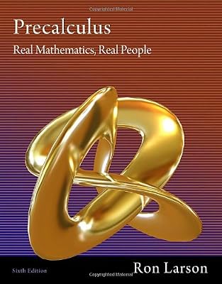 Precalculus: Real Mathematics, Real People