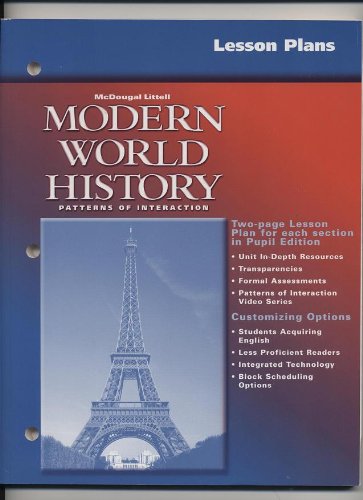 Lesson Plans - Modern World History by McDougal Littell