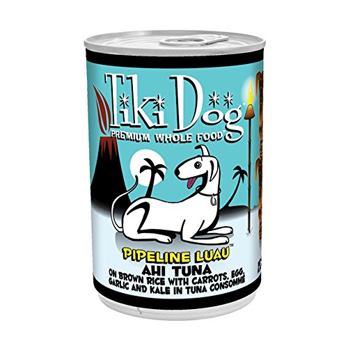 TIKI Dog Canned Food for Dogs, Pipeline Ahi and Rice Recipe (Pack of 12 14-Ounce Cans)