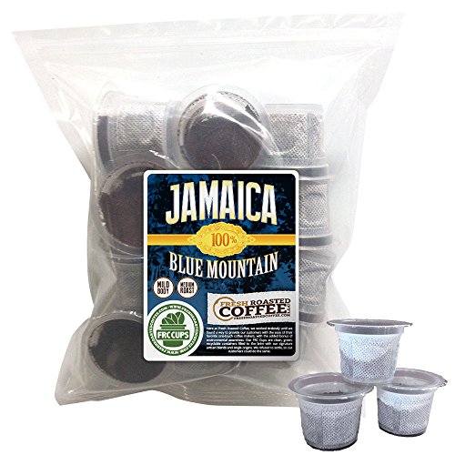 100% Jamaica Blue Mountain, 12 ct. FRC Cups, Fresh Roasted Coffee LLC.