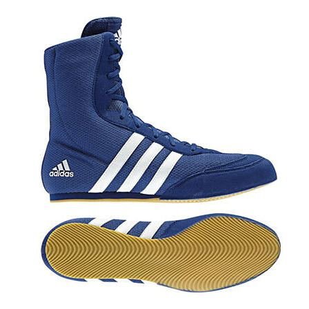 new adidas box hog ii blue mens boxing boots adults trainers uk