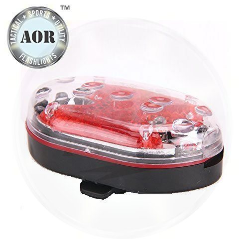 AOR Flashlights - Best Bicycle Tail Light, Bike Rear Light, Top Rated 9 LED Rear Bike Tail Light Kit - 7 Modes US Seller