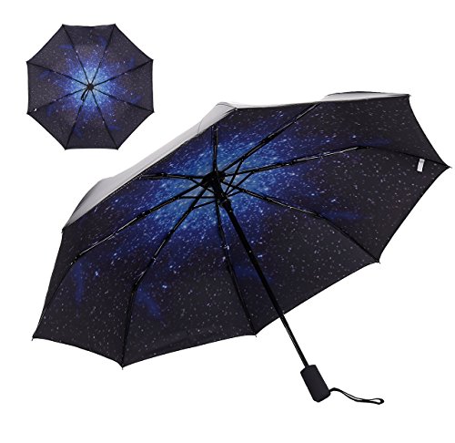 RENZER Compact Travel Starry and Blossom Automatic Foldable Women's Umbrella