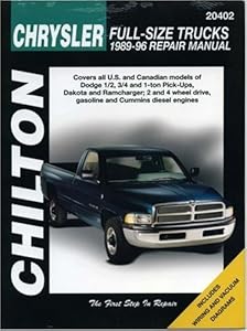 Chrysler Full-Size Trucks, 1989-96 (Chilton's Total Car Care Repair Manuals)