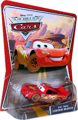 DIRT TRACK LIGHTNING MCQUEEN #03 Disney / Pixar CARS 1:55 Scale THE WORLD OF ...