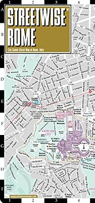 Streetwise Rome Map - Laminated City Center Street Map of Rome, Italy - Folding pocket size travel map with metro map, subway