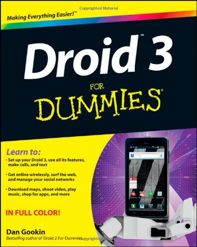 Droid 3 For Dummies by Dan Gookin