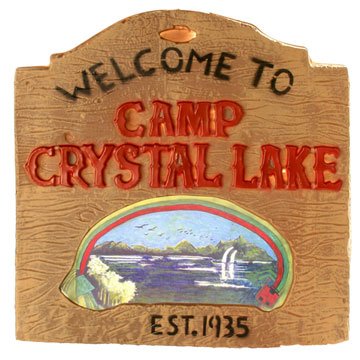 Friday the 13th Camp Crystal Lake sign