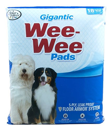 

Four Paws Wee Wee Pads for Puppies to Adult Dogs - 18 Count - Standard - Gigantic