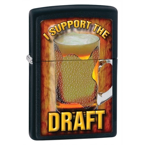 

Zippo Support the Draft Black Matte Lighter (Set of 6)