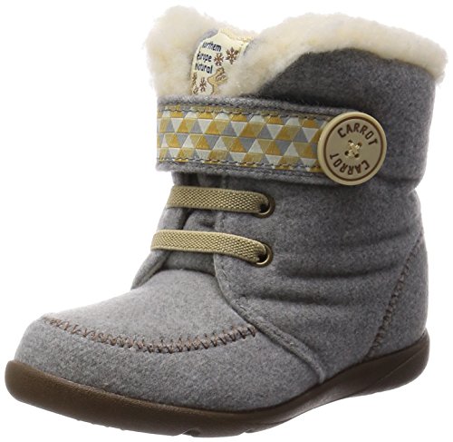 carrot北欧自然风柔软毛绒边童靴童鞋cr c2123