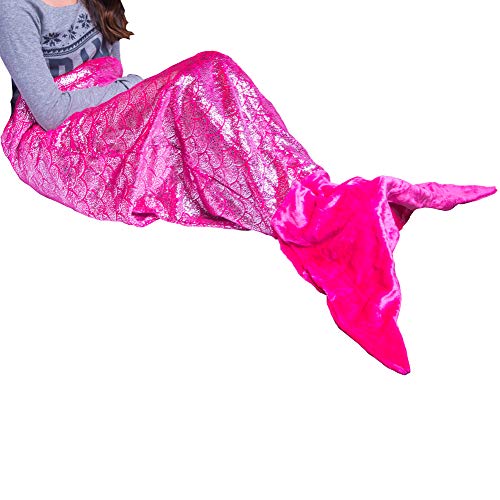Algopix Similar Product 3 - PixieCrush Mermaid Tail Blanket for