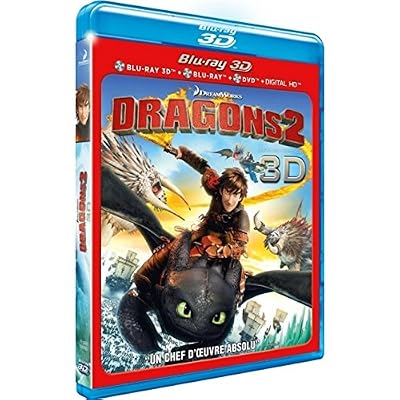 DreamWorks Animation SKG Dragons 2 [Combo Blu-ray 3D + Blu-ray + DVD + Copie digitale]