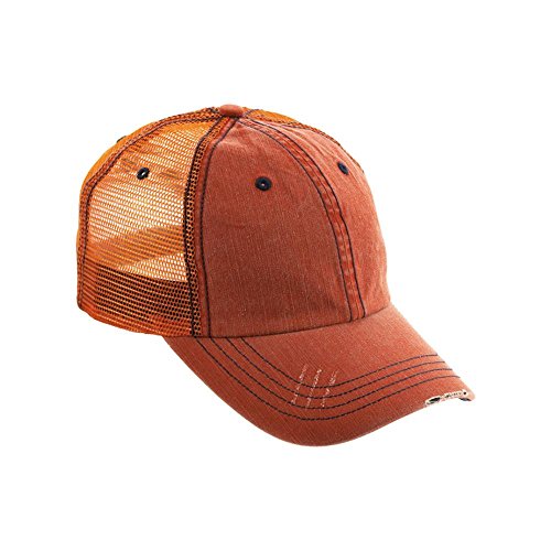 Low Profile Special Cotton Mesh Cap-Black W40S62B ORANGE One Size