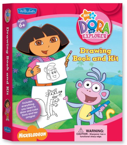 Nick Jr. Dora the Explorer Drawing Book & Kit: Includes everything you need to draw and color Dora and her amigos! (Nick Jr. Drawing Book & Kits)