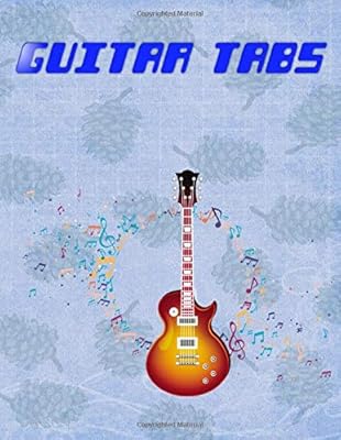 Guitar Tab Method: Easy Acoustic Blues Guitar Tabs Size 8.5x11 Inch ~ Notes - Tab # Blank ~ Glossy Cover Design Cream Paper Sheet 116 Page Good Print.