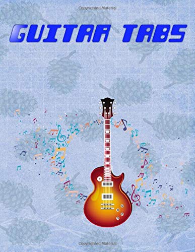 Guitar Tab Method: Easy Acoustic Blues Guitar Tabs Size 8.5x11 Inch ~ Notes - Tab # Blank ~ Glossy Cover Design Cream Paper Sheet 116 Page Good Print. by Kareen GuitarTabs