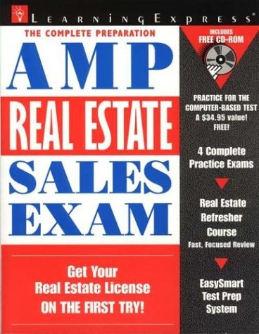 AMP Real Estate Sales Ex W/cd by Learning Express Editors