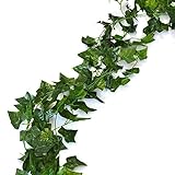75 feet - 12 English Ivy Silk Greenery Wedding Party Garlands