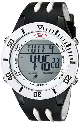 

U.S. Polo Assn. Sport Men's US3118 Digital Display Analog Quartz Black Watch