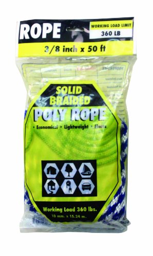 Algopix Similar Product 3 - Rope King SBP3850BW Solid Braided Poly