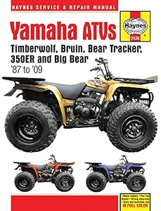 Yamaha ATVs Timberwolf, Bruin, Bear Tracker, 350ER and Big Bear 1987 - 2009