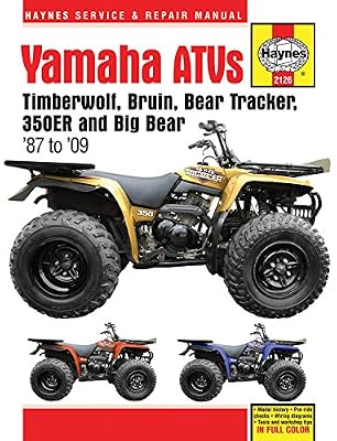 Yamaha ATVs Timberwolf, Bruin, Bear Tracker, 350ER and Big Bear 1987 - 2009