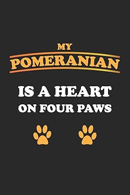 My Pomeranian is a heart on four paws: Monatsplaner, Termin-Kalender für Hunde-Halter | Geschenk-Idee | A5 | 120 Seiten