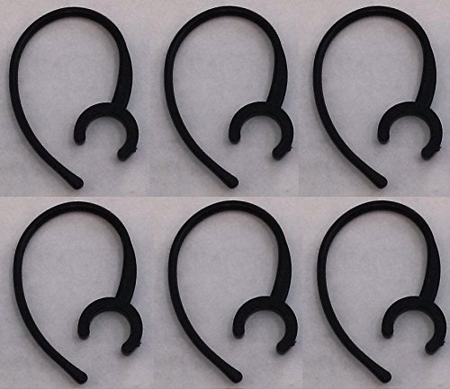 Ear Hook Loop Clip Replacement. Bluetooth Repair Parts For: Motorola Hk100, Hk110, Hk200, Hk250, Samsung Hm1000, 1100, 1200, 1700,3500, 3600, 3700 Lg-hbm 230, 235, 255, 260 (6 CLEAR & 6 BLACK)