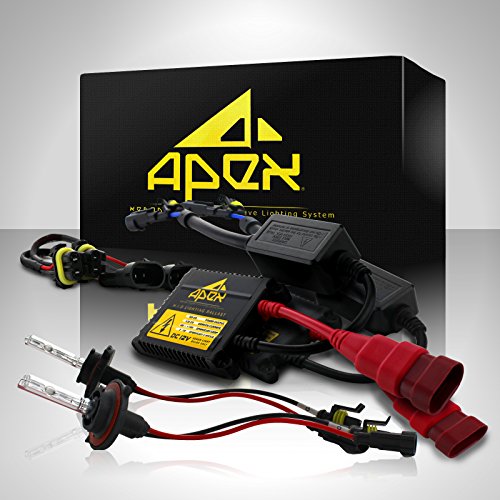 55W Slim Apex 9005 / HB3 Xenon Hid Conversion Kit ( 6k 6000k Diamond White )