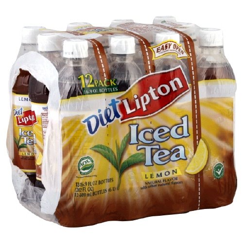 Lipton Iced Tea, 16.9 Oz (Pack of 12) (Diet Lemon)