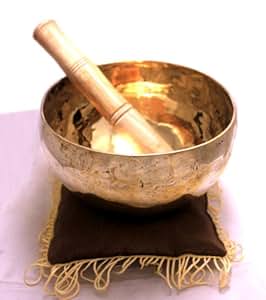Amazon.com: Tibetan Singing Bowl Buddhist Meditation Musical Instrument ...