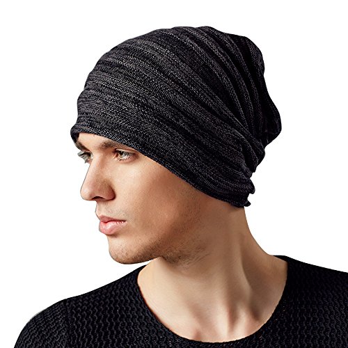 Kenmont Autumn Winter Men Warm 100% Cotton Outdoor Knitted Beanie Hat Skull Slouch Cap