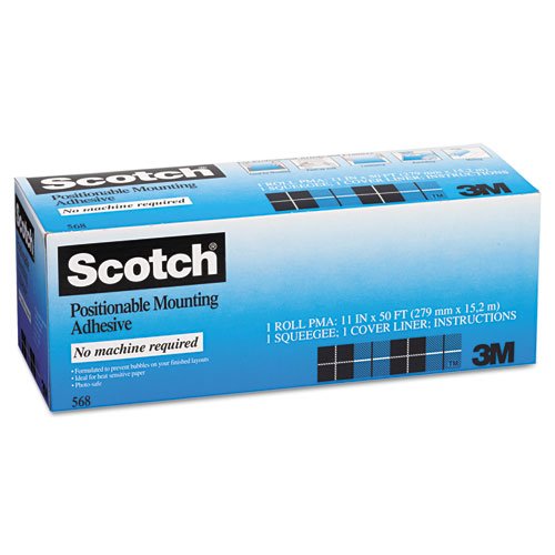 

3M - Positionable Mounting Adhesive, 24 in x 50 ft, Clear 56824 (DMi RL