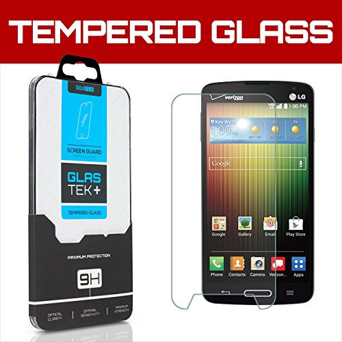 SOJITEK LG Lucid 3 VS876 Premium Ballistic Tempered Glass Screen Protector with Lifetime Replacement Warranty - High Definition (HD) Ultra Clear 99.99% Clarity and Touchscreen Accuracy Smart Film