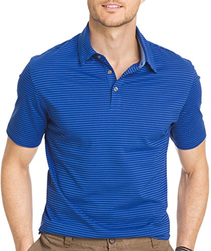 Van Heusen Men's Short Sleeve Traveler Polo, White Bright White