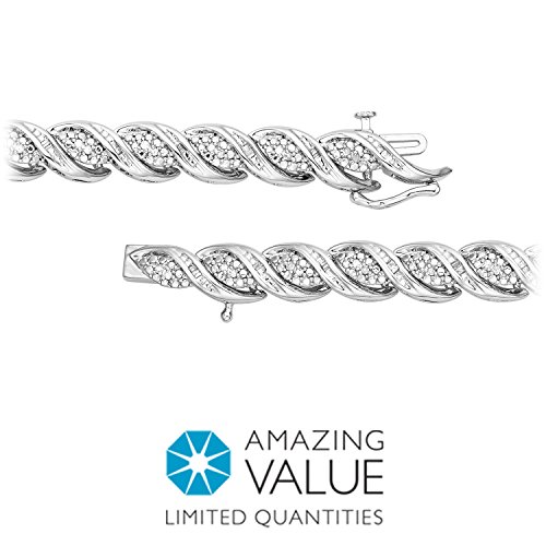 

1/2 ct. tw. Diamond 7" Fashion Bracelet in Sterling Silver