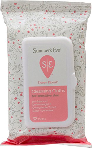 Summer's Eve Sensitive Skin Cleansing Cloths, 32