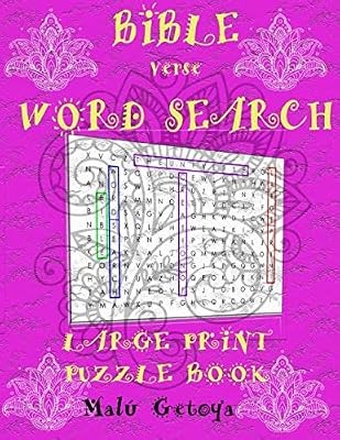 BIBLE verse WORD SEARCH LARGE PRINT PUZZLE BOOK: Religious word search books for adults large print,giant,inspirational and Génesis 1.