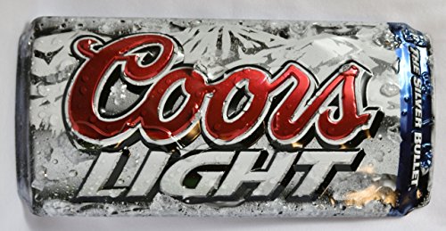 Coors Light Die Cut Can Tin Sign