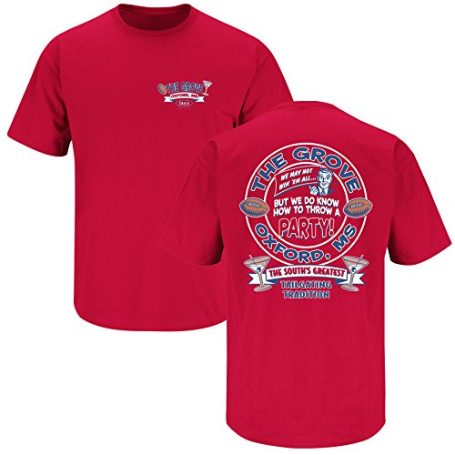 Ole Miss Football Fans. The Grove Red T Shirt (SM-5X)