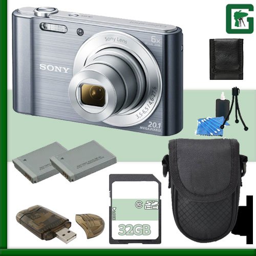 

Sony DSC-W830 Digital Camera + 32GB Green's Camera Package 3