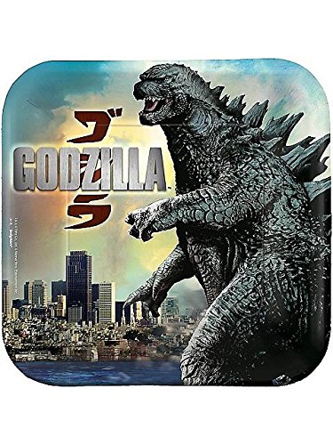 Godzilla 2014 8in Dinner Plate-8 count